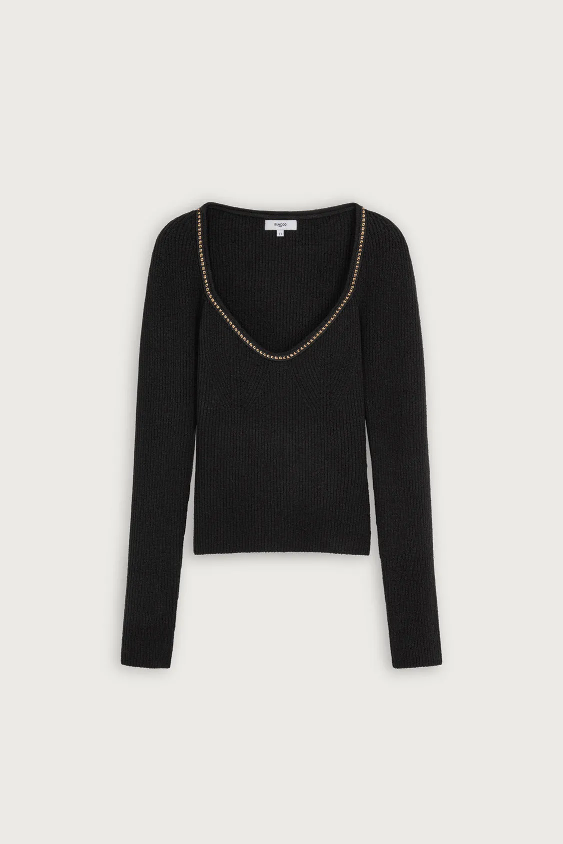 Pull fantaisie détail chaîne