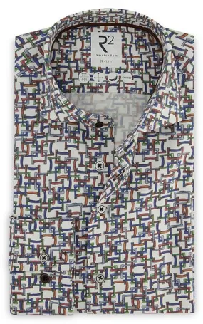 R2 Chemise Knitted Impression Multicolore 122.WSP.005-073 co