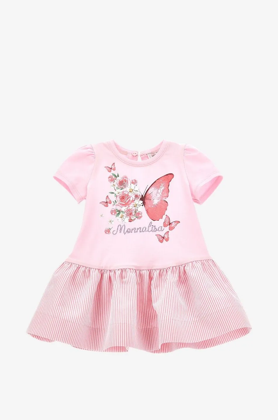 Robe bébé bi-matière imprimée Free Time