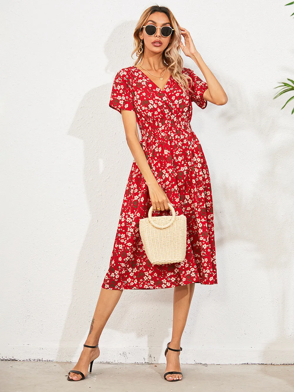 Robe d'été à imprimé floral - Yolande