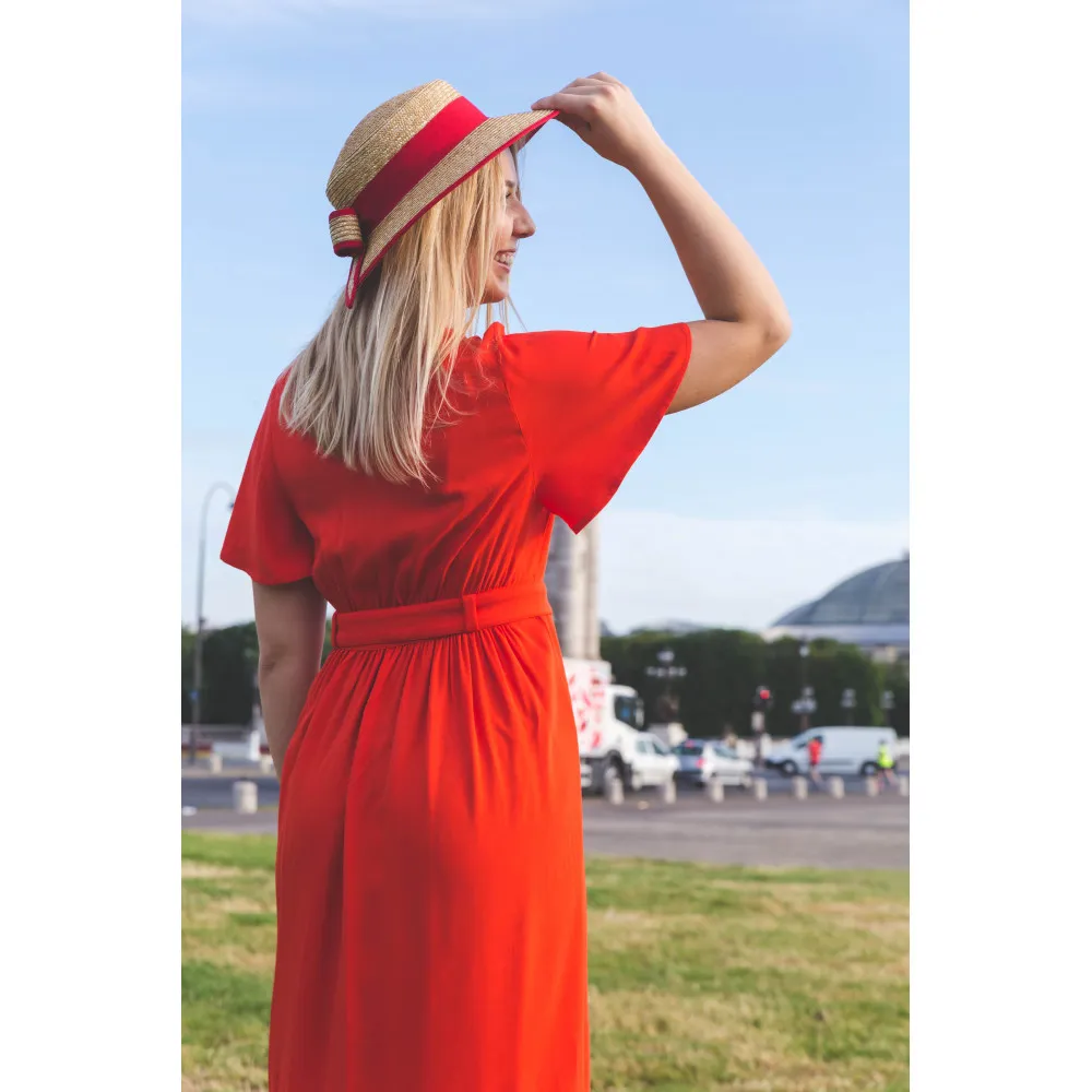 Robe Emilie coquelicot
