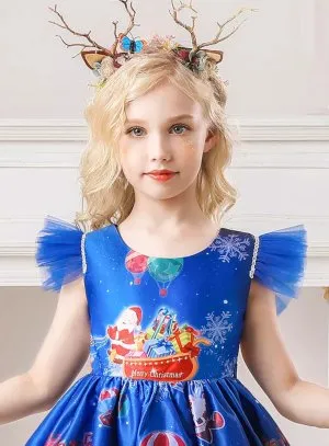 robe imprimé Noël fille