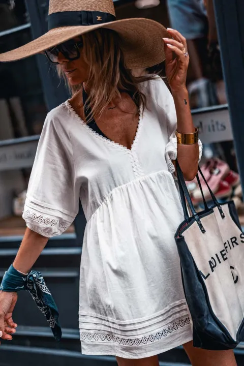 Robe Maria blanc