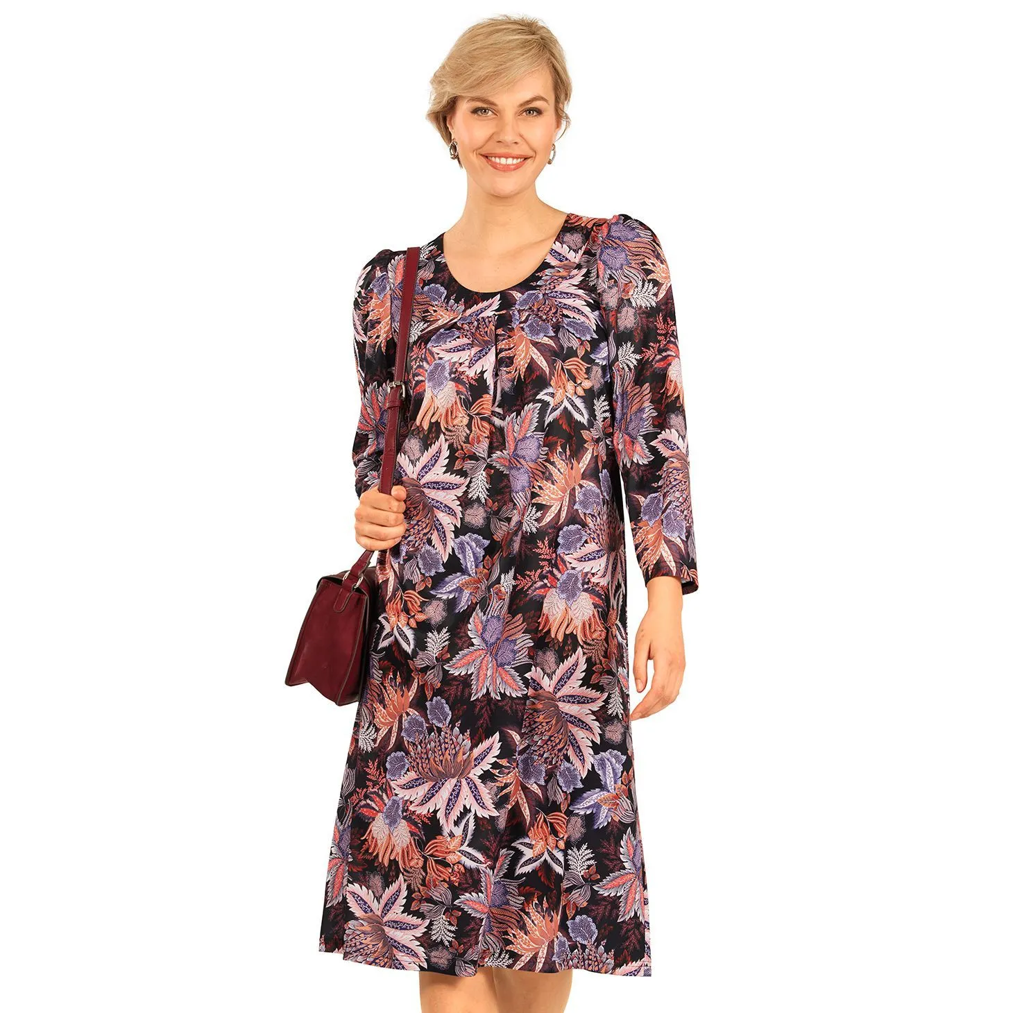 Robe ample imprimée en maille