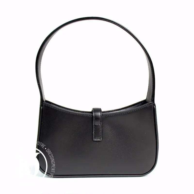 Sac Le 5 à 7 mini en cuir noir – Saint Laurent