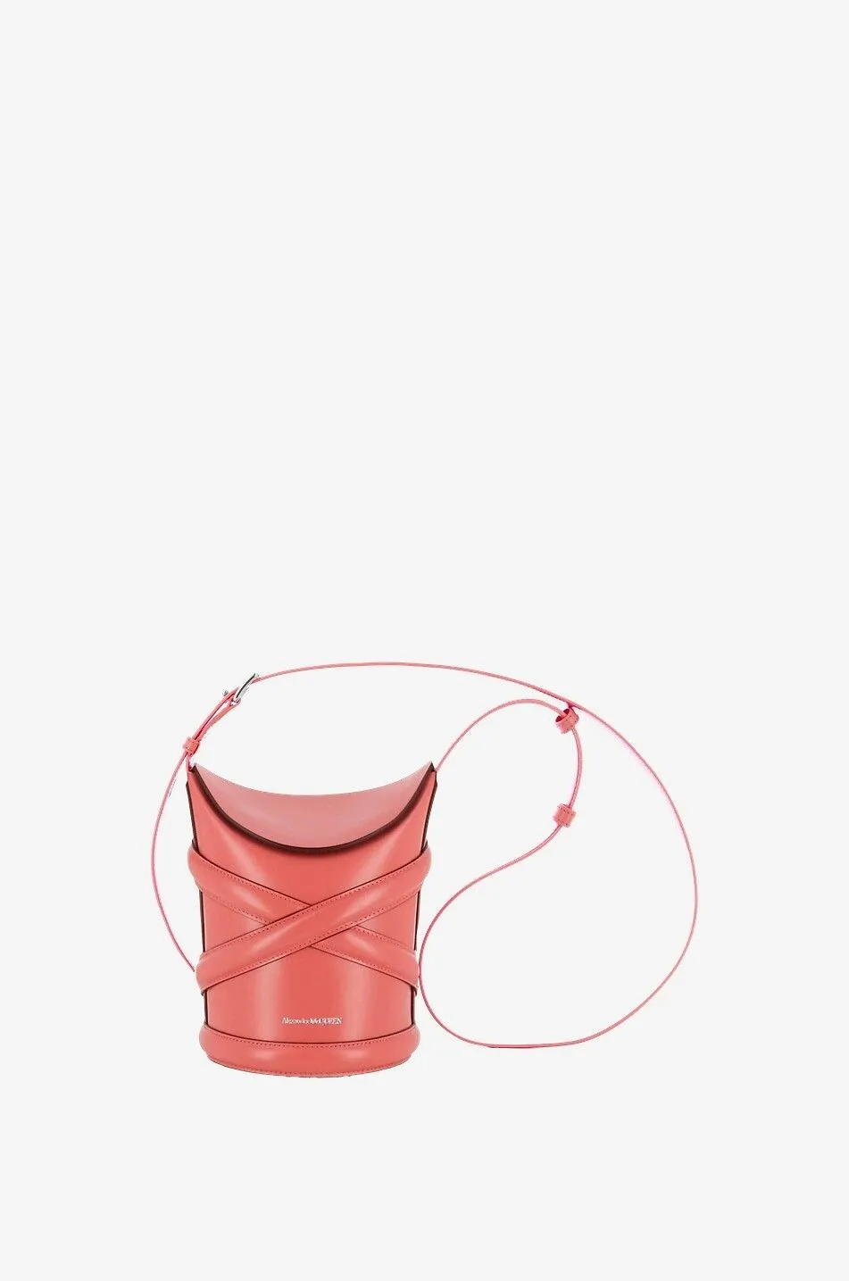 Sac porté croisé en cuir lisse The Curve