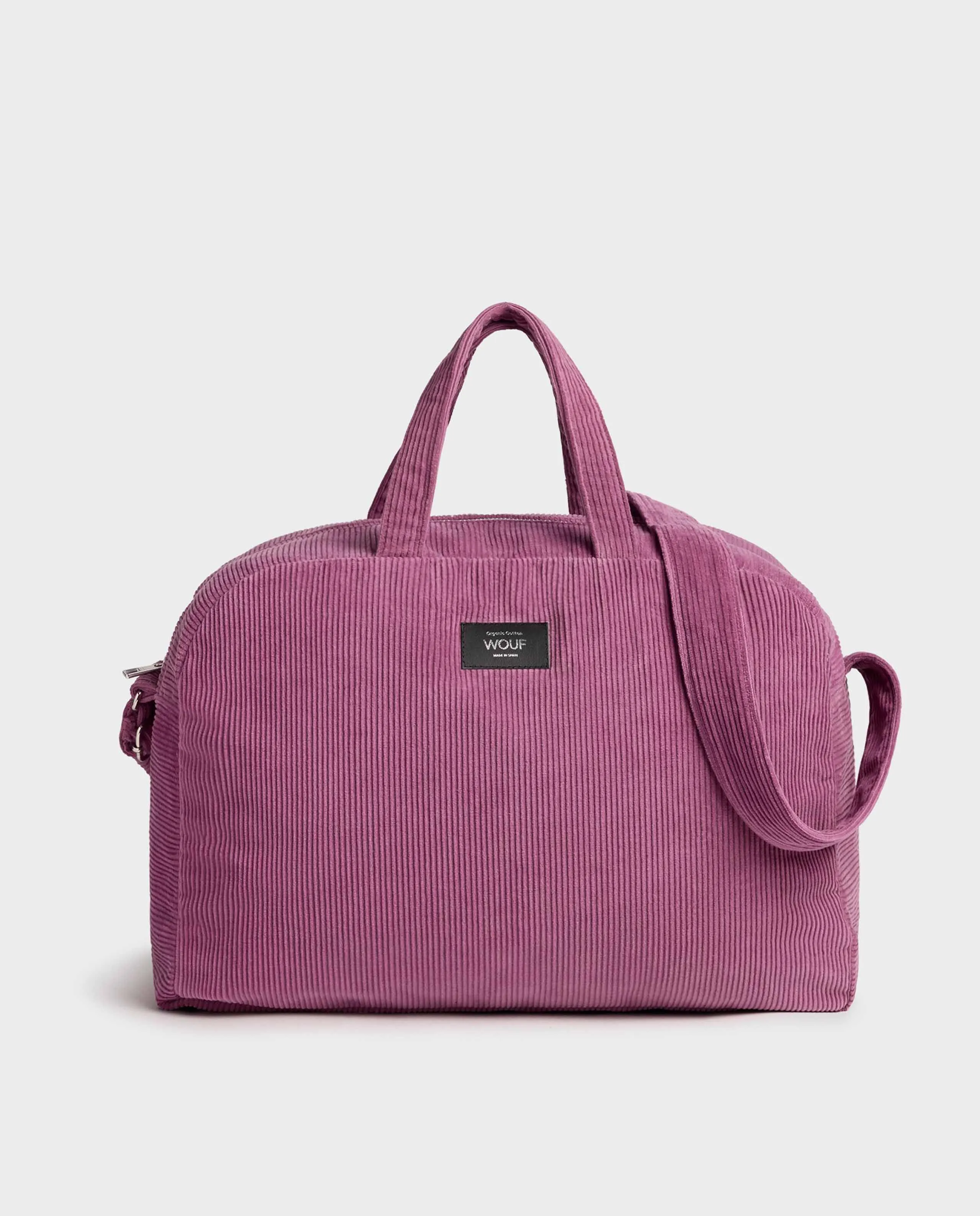 Sac weekend velours côtelé bio