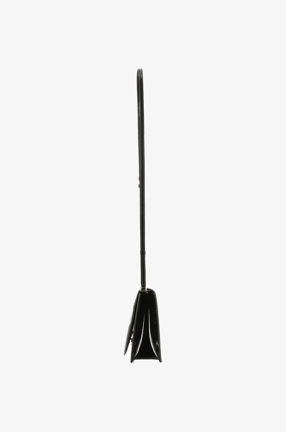Sac à bandouilière en cuir verni DG Logo
