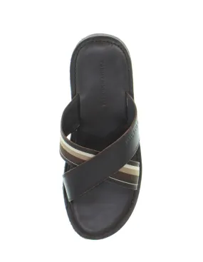 Sandales homme Tommy Hilfiger ref_49647 Café