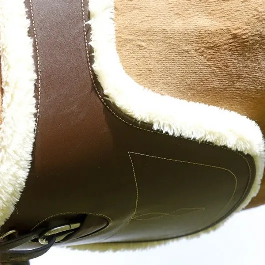 Sangle bavette cheval simili cuir avec mouton - Kentucky Horsewear - KENTUCKY HORSEWEAR - Sangle bavette - Equestra