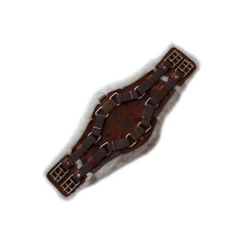 Sangle de dressage cuir doublée mouton synthétique XpandGirth - Marjoman - Cheval - Equestra