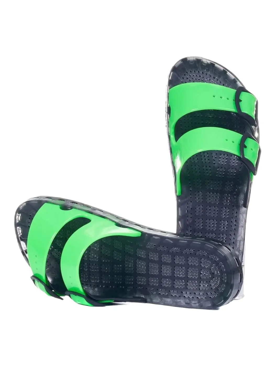 SENSI Chausson adulte mixte la jolla noir fluo 4151/BF 301 Vert