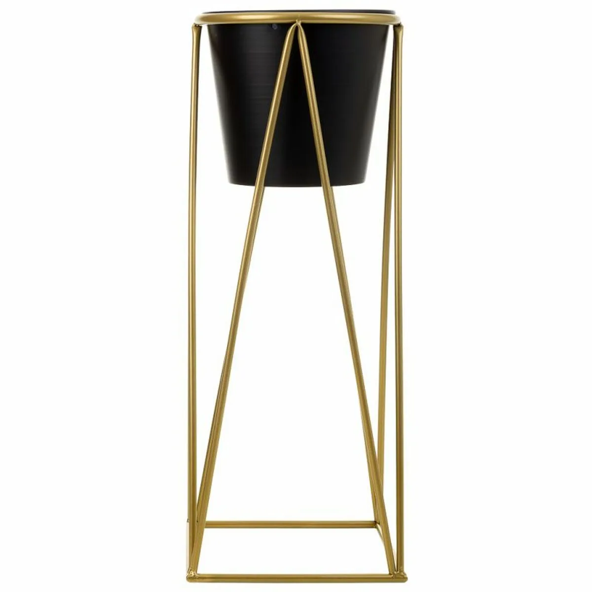 Set de pots de fleurs Alexandra House Living Noir Métal Fer 26 x 68 x 80 cm 2 Pièces