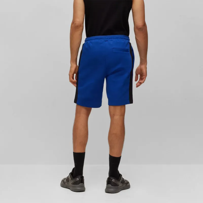SHORT BOSS HEADLO 1 BLEU COTON MÉLANGÉ