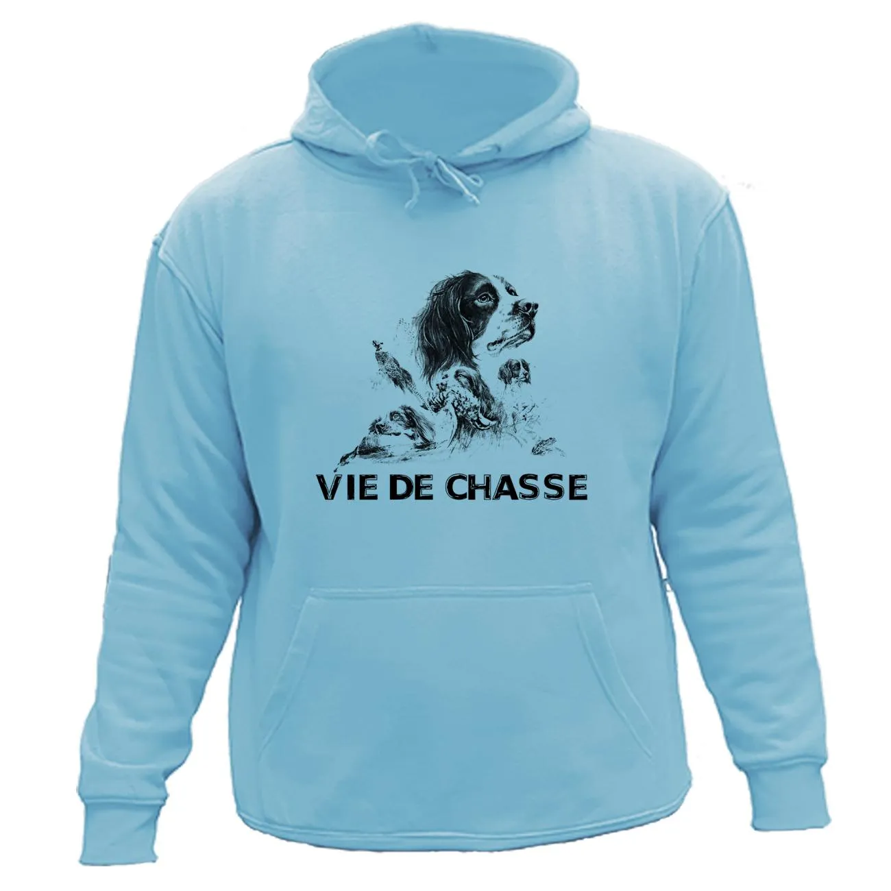 Sweat/pull de chasse – Vie de chasse springer spaniel