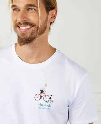 Sweatshirt enfant Parent et enfant à vélo personnalisé