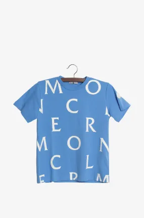 T-shirt garçon à manches courtes imprimé lettres