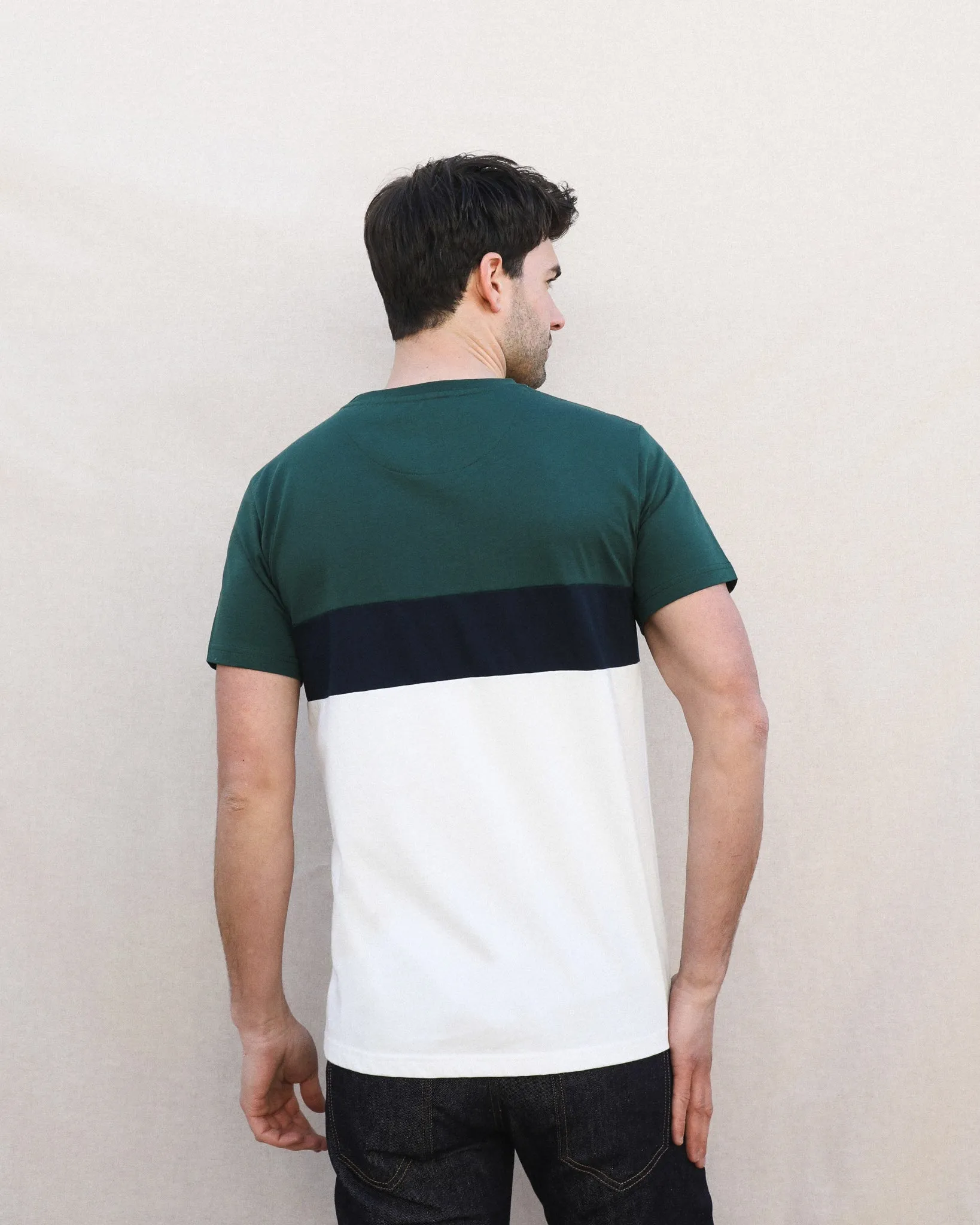 T-SHIRT MAN ORGANIC COTTON | TRISTAN | TRICOLORE