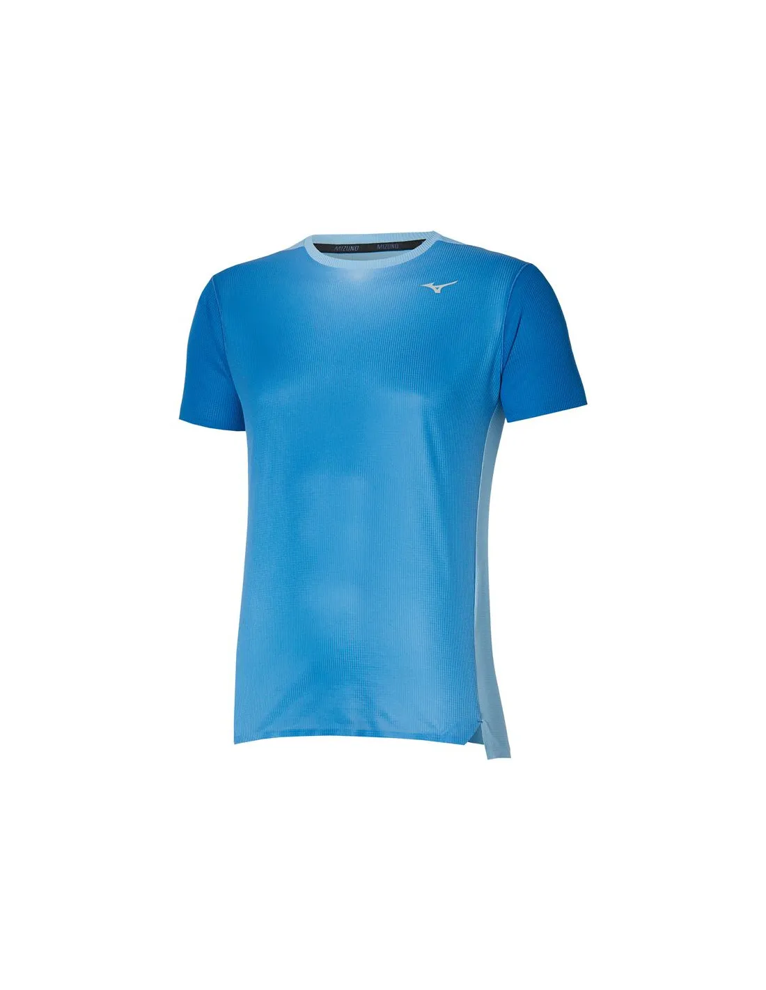 T-shirt Running Mizuno Homme de Aero Blue
