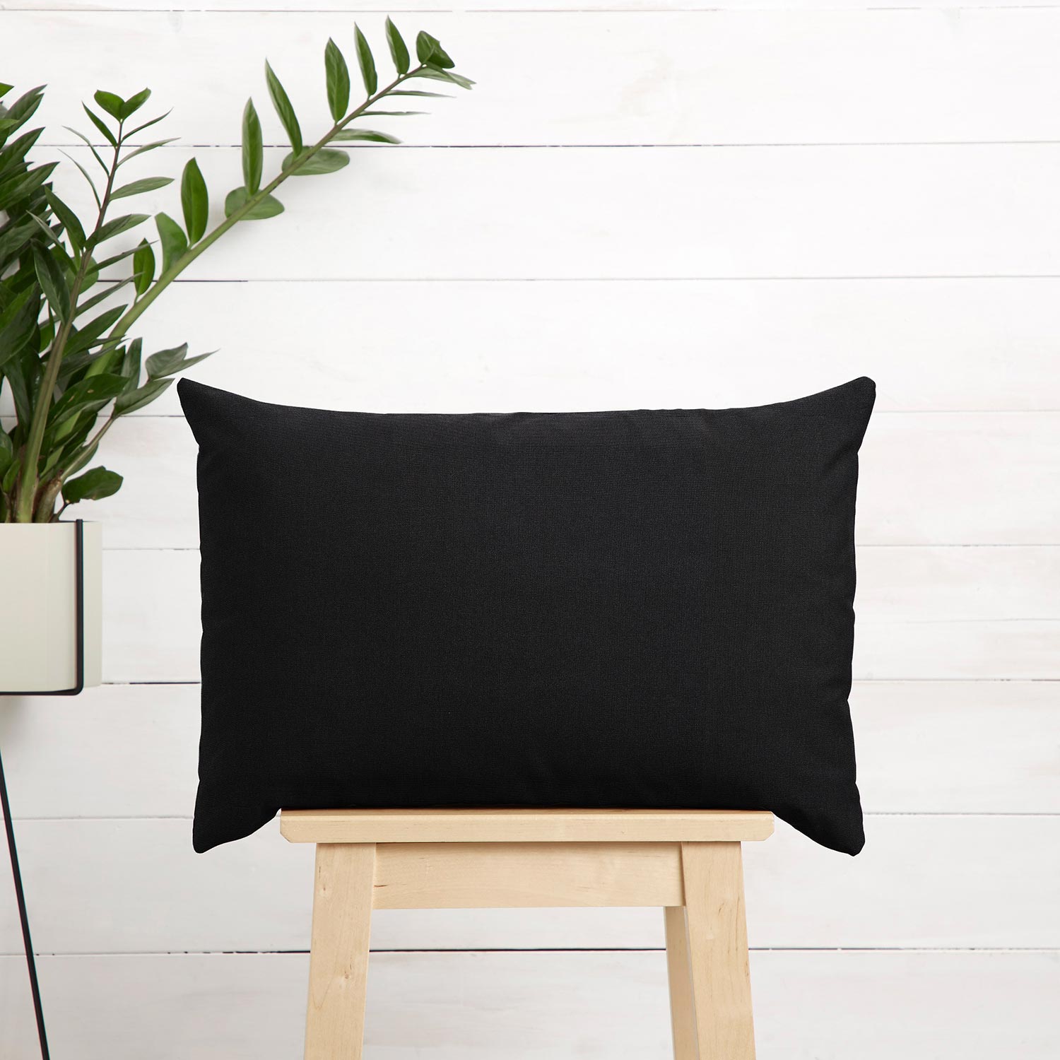Tissu d’extérieur Canvas Uni – noir
