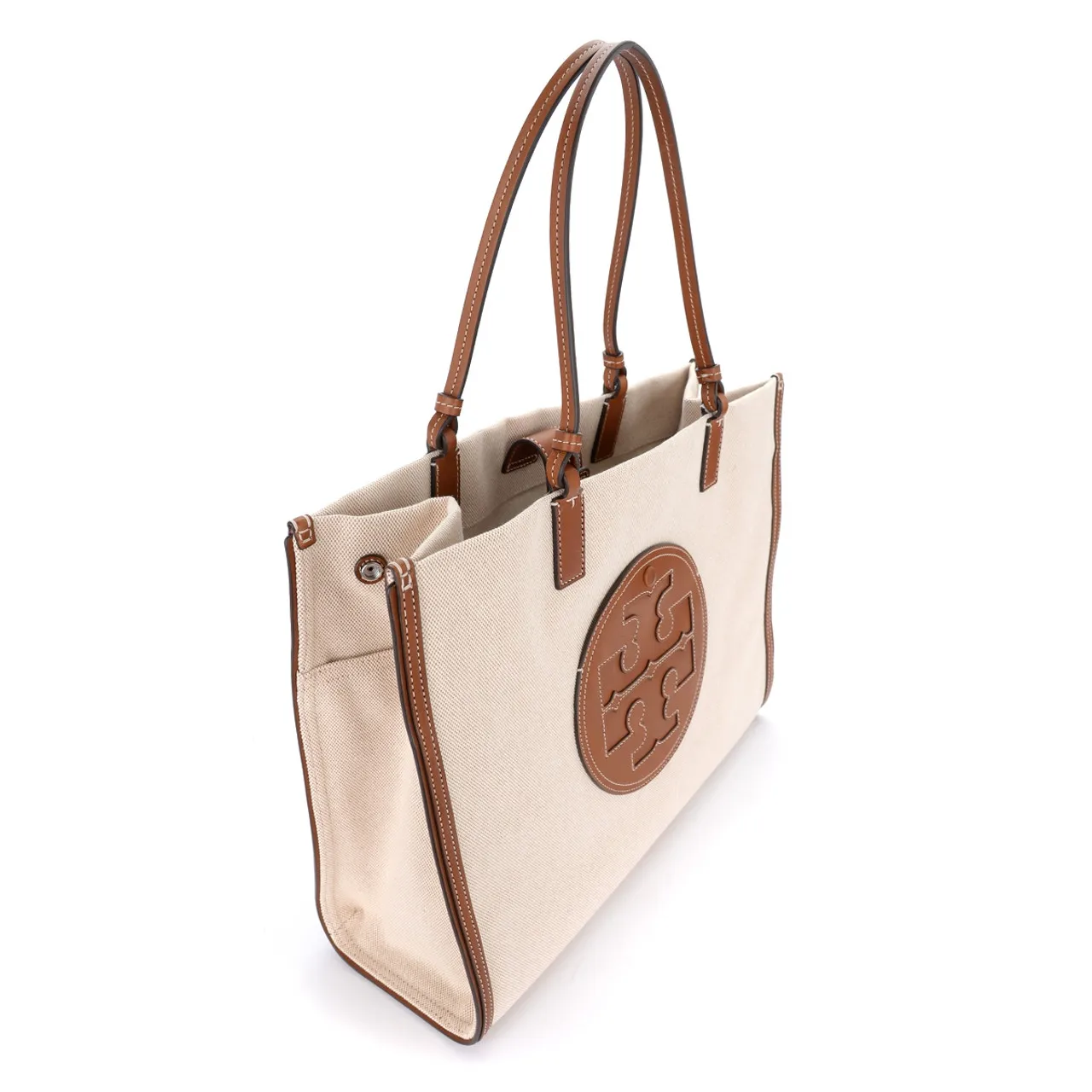 Tory Burch Sac de shopping Ella en toile et cuir