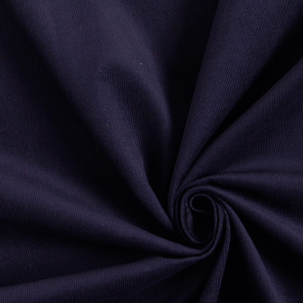 Velours milleraies Uni – bleu nuit