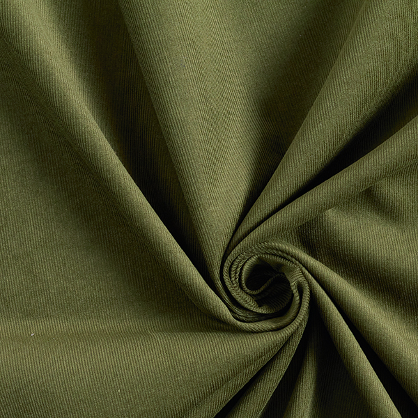 Velours milleraies Uni – olive foncé