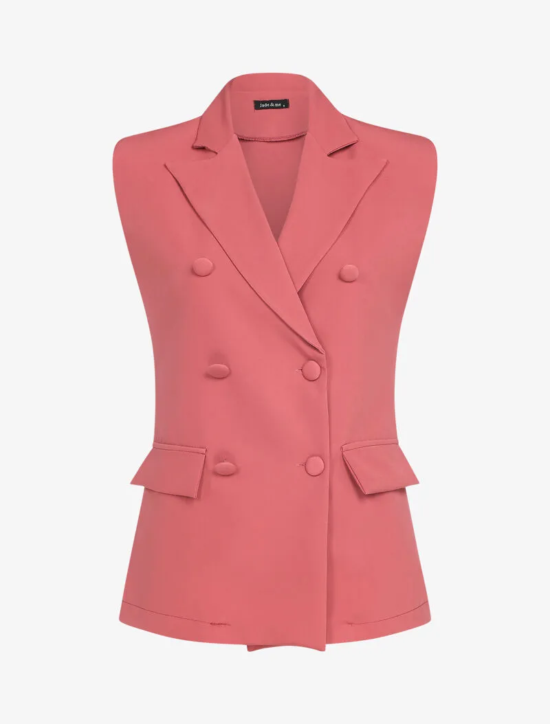 Veste sans manches style 80's - rose
